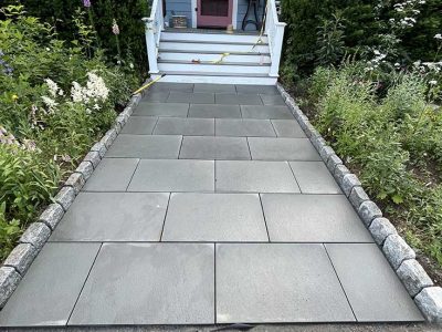 After Granite Walkway Installation