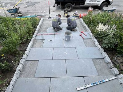 Before Granite Walkway Installation