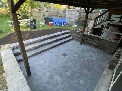 After Backyard Paver Patio Installation