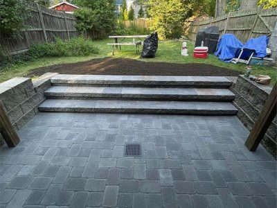 After Backyard Paver Patio Installation