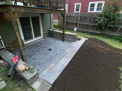 After Backyard Paver Patio Installation