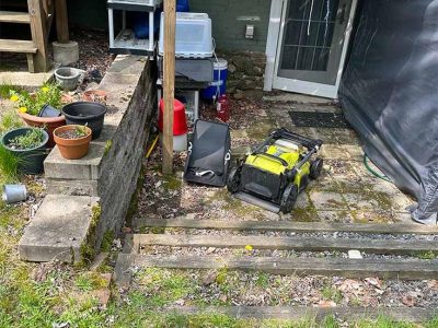 Before Backyard Paver Patio Installation
