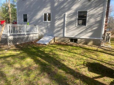 Before Brick Paver Patio Construction