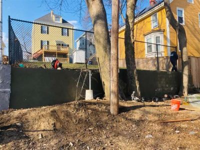 Concrete Retaining Wall Installation