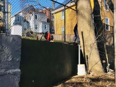 Concrete Retaining Wall Installation