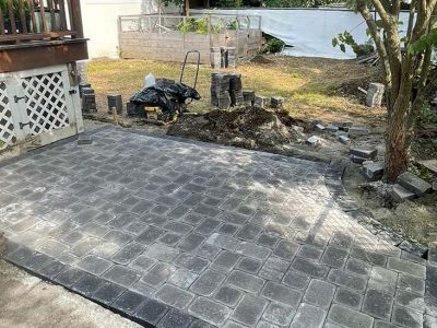 Garden Paver Patio Installation