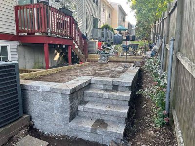 New Paver Patio Installation