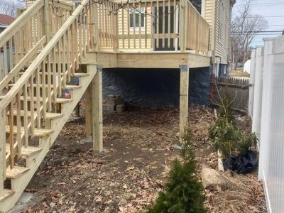 Pressure Treated Wood Deck Installatio