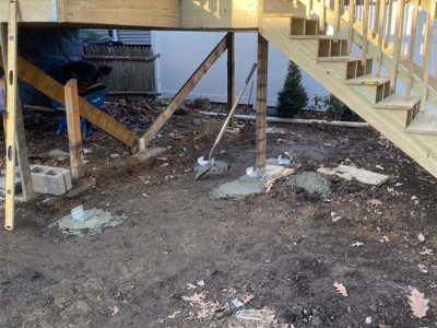 Pressure Treated Wood Deck Installatio