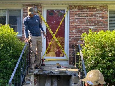 Residential Concrete Step Installation