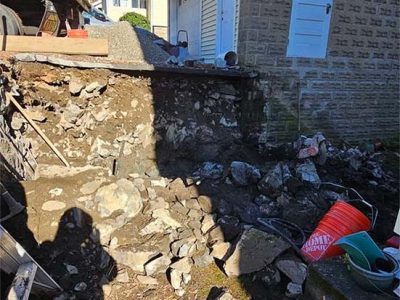 Retaining Wall Installation