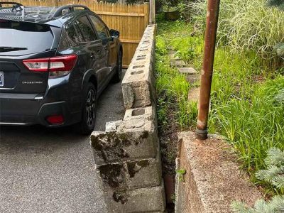 Stone Retaining Wall Repair